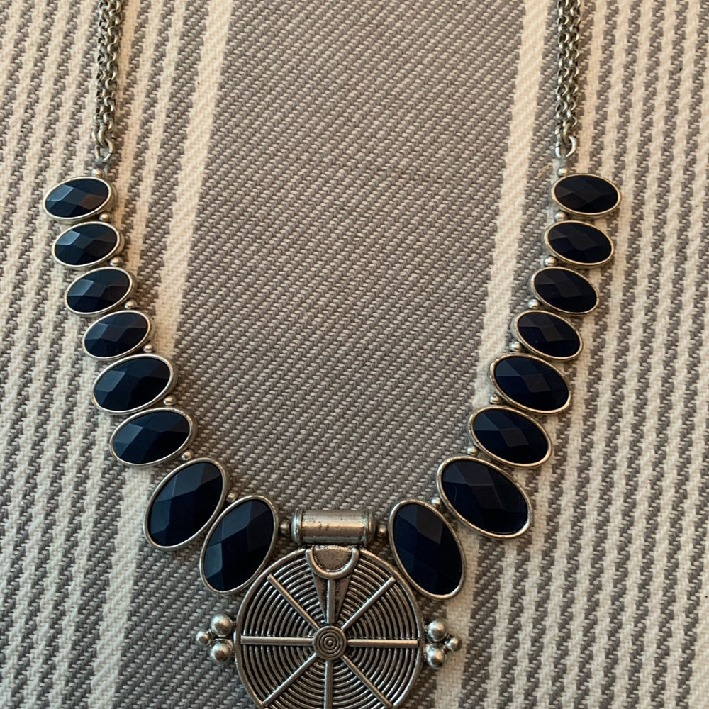 Fossil statement necklace